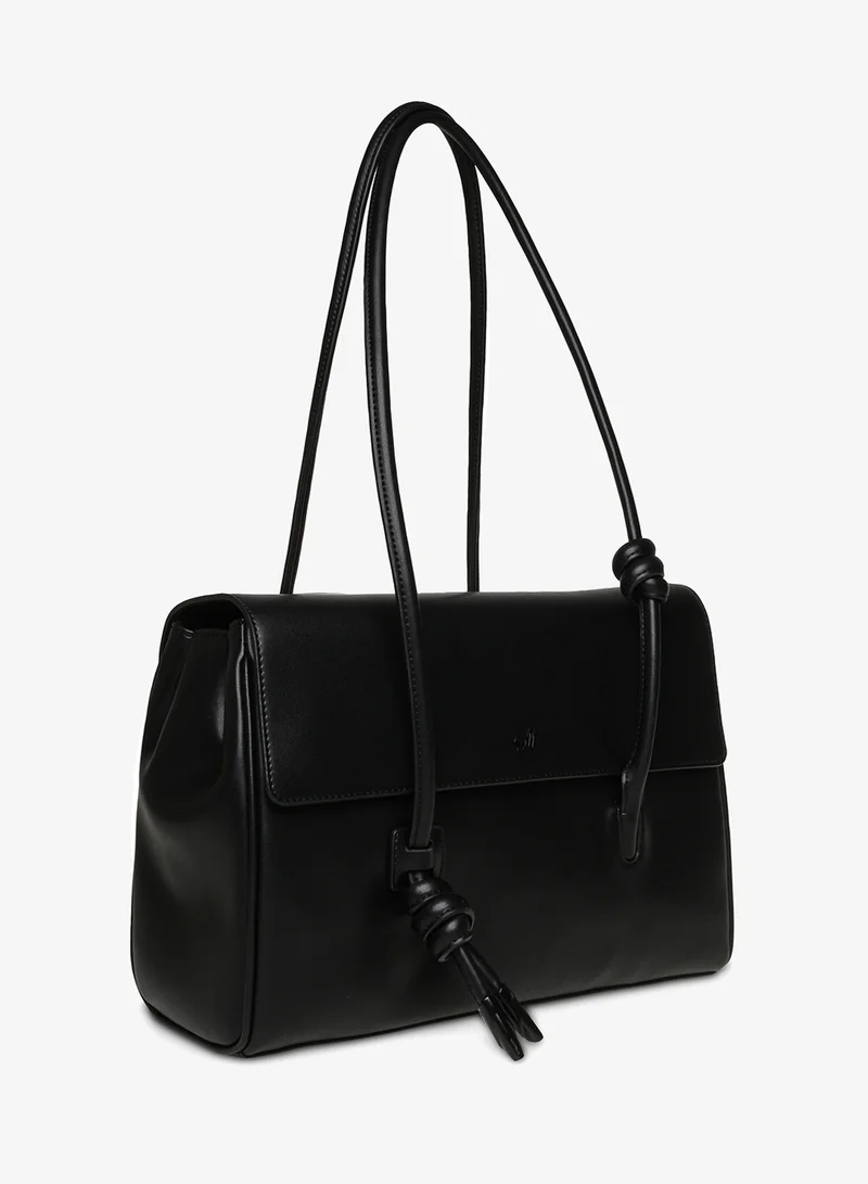 STEVE MADDEN  Smooth & Pebble PU Flap Satchel for Women | Best Price UAE